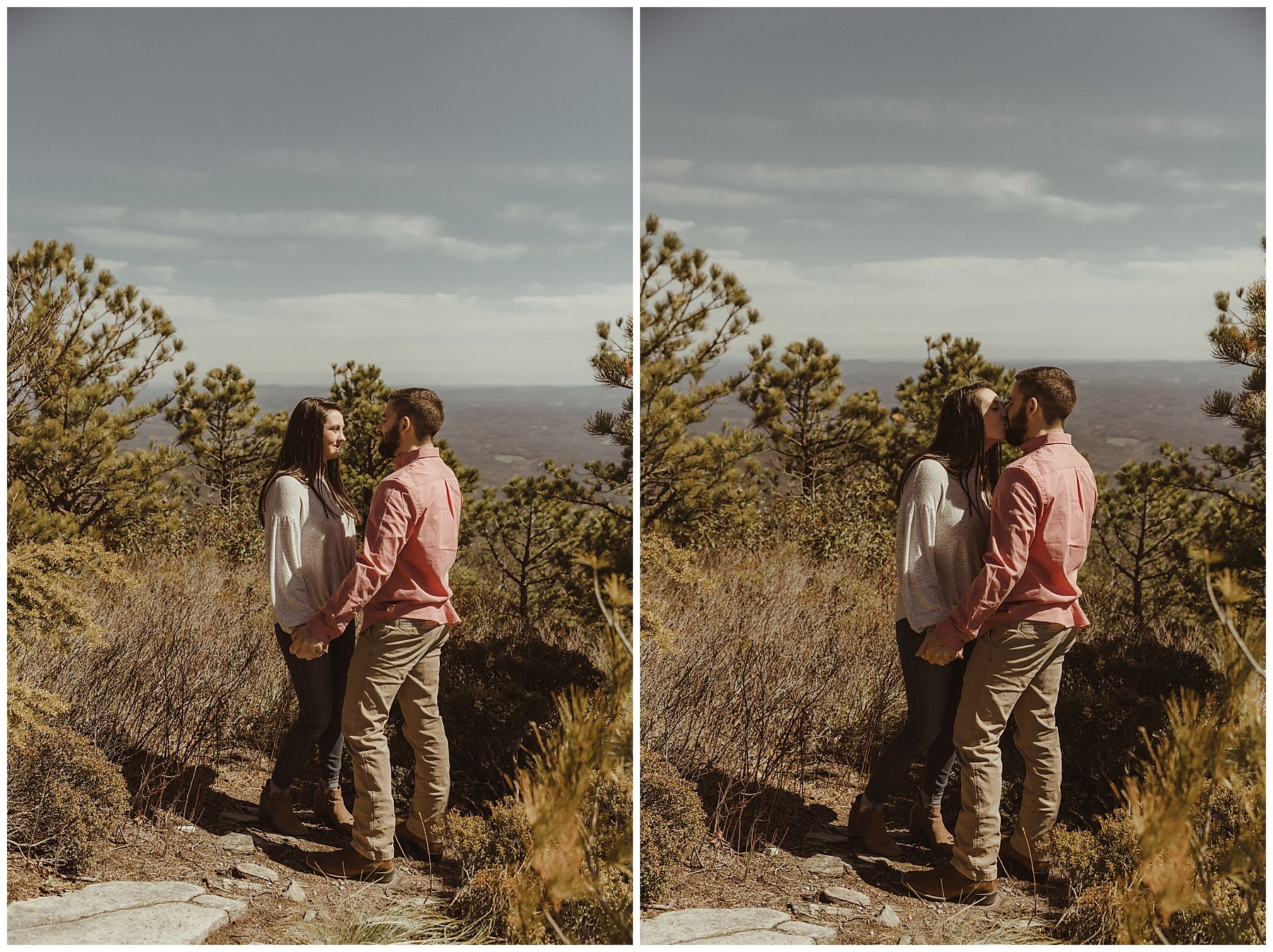 Adventure Engagement Session Photograph Hawksbill Mountain Engagement Session