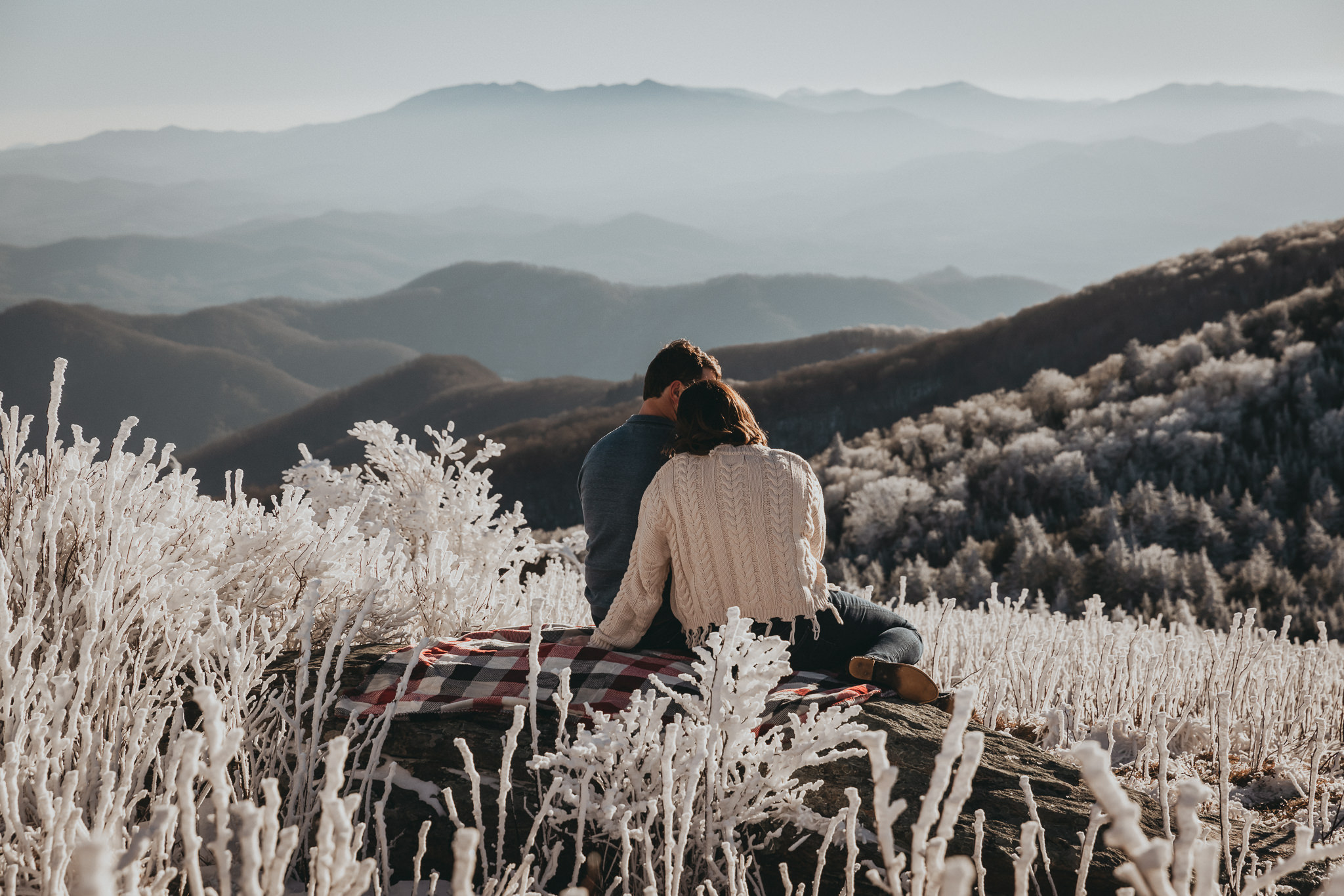 Adventure Engagement Session at Roan Mountain